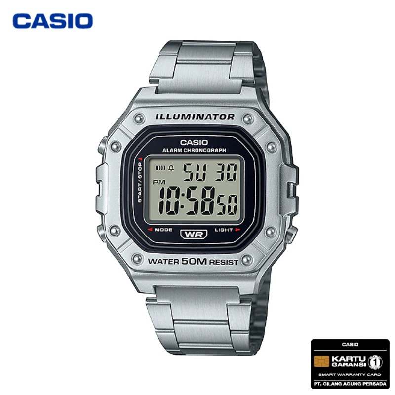 JAM TANGAN CASIO PRIA CASIO W-218HD-1A / W218HD CASIO ORIGINAL