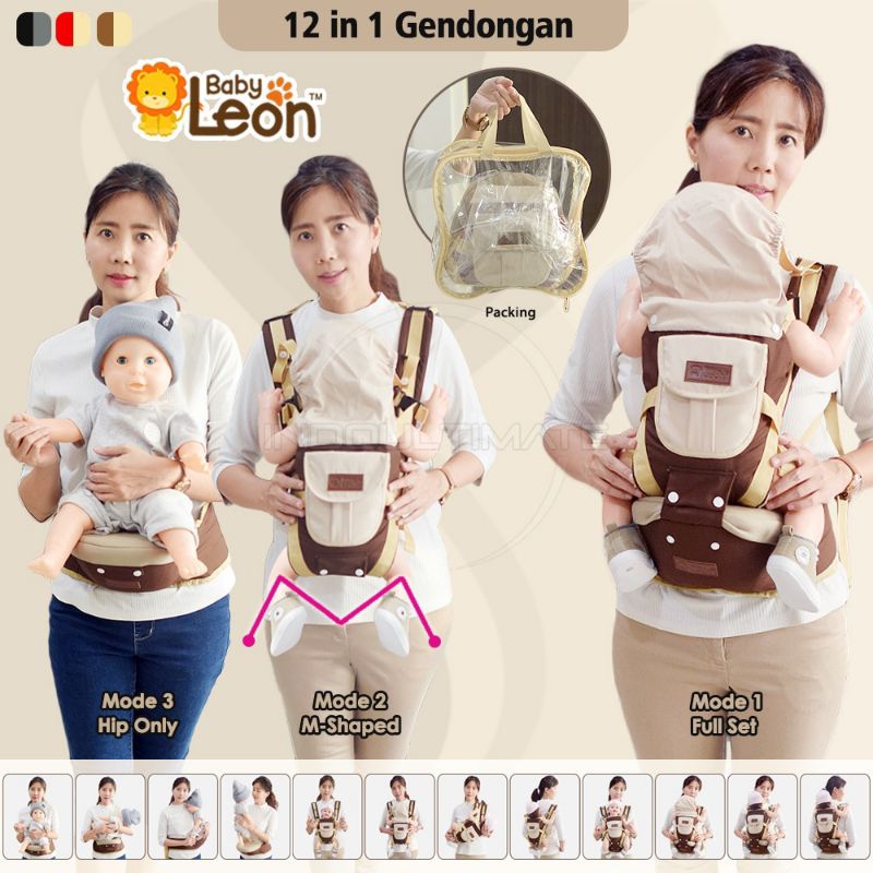 《{COD}》 Gendongan bayi duduk  baby leon / hipseat zavanese hoodie / baby carrier  gendongan depan 《b