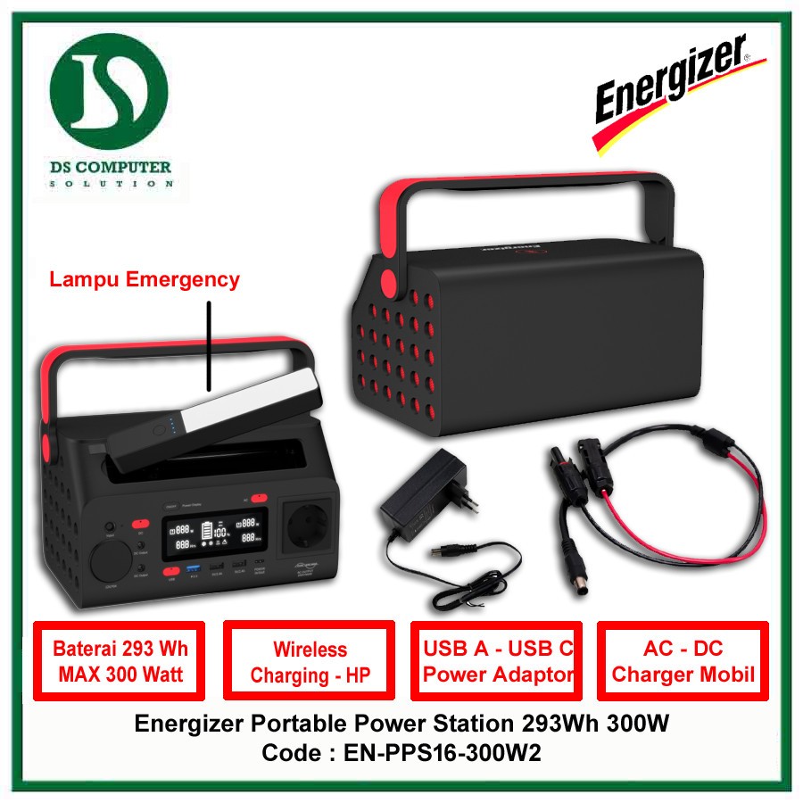 Energizer Portable Power Station 293Wh 300W