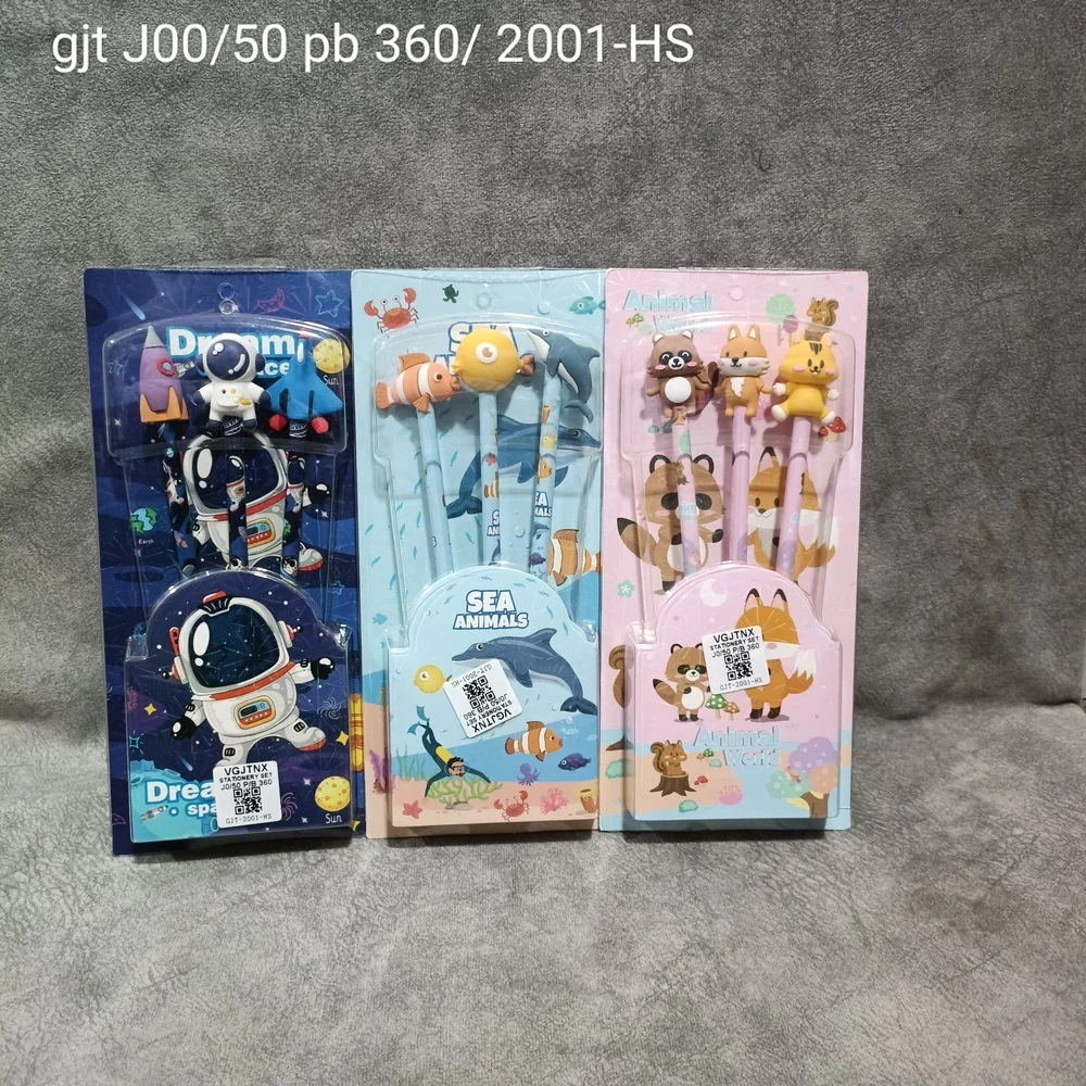 

SET ALAT TULIS SEKOLAH PENSIL 3PCS KARAKTER MINI STATIONERY FS0063/0073