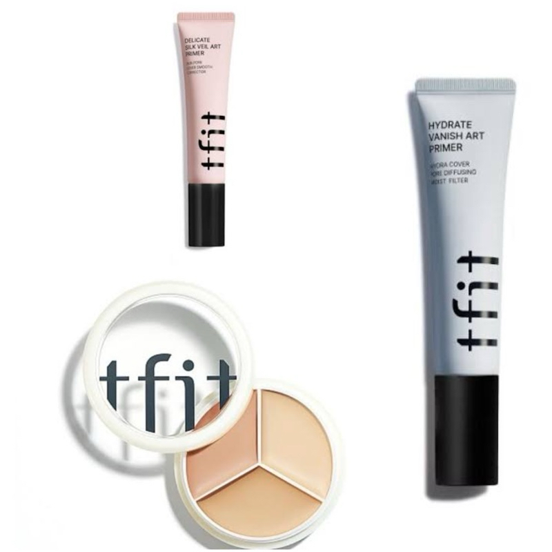 Tfit delicate silk veil art primer 30ml | tfit hydrate vanish art primer 30ml | tfit cover up pro co