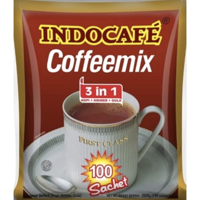 

Kopi Indocafe coffeemix 1 pack / 100 pcs / 10 renceng
