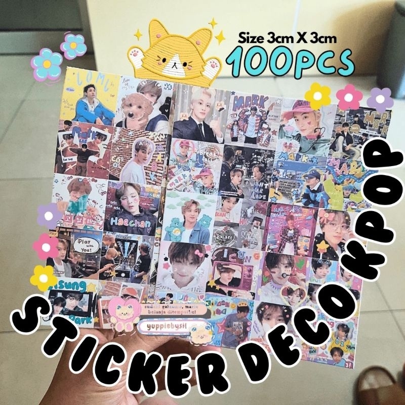 

{Size 3cmX3cm Isi 100pcs}Sticker KPOP Deco Boygroup/Sticker Freebies KPOP/Sticker Deco KPOP/KPOP