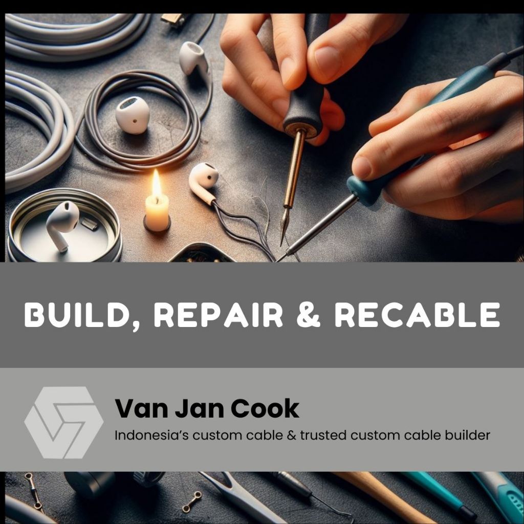 Recable dan repair earphone/headphone