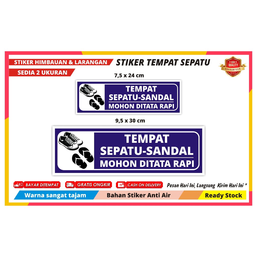 

STIKER TEMPAT SEPATU