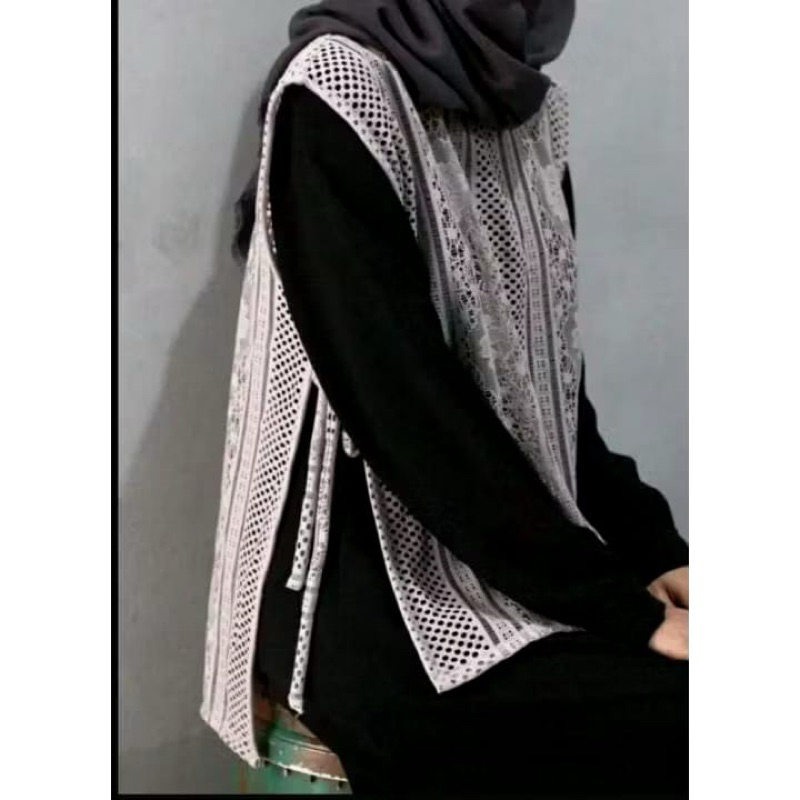 VEST BRUKAT TALI PREMIUM/VEST BRUKAT TALI/LACE ROMPI BRUKAT WANITA/OUTER ROMPI