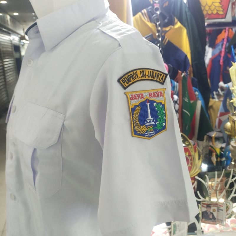 KEMEJA PNS KEMEJA PDH KEMEJA P3K KEMEJA PNS DKI PUTIH LENGAN PENDEK