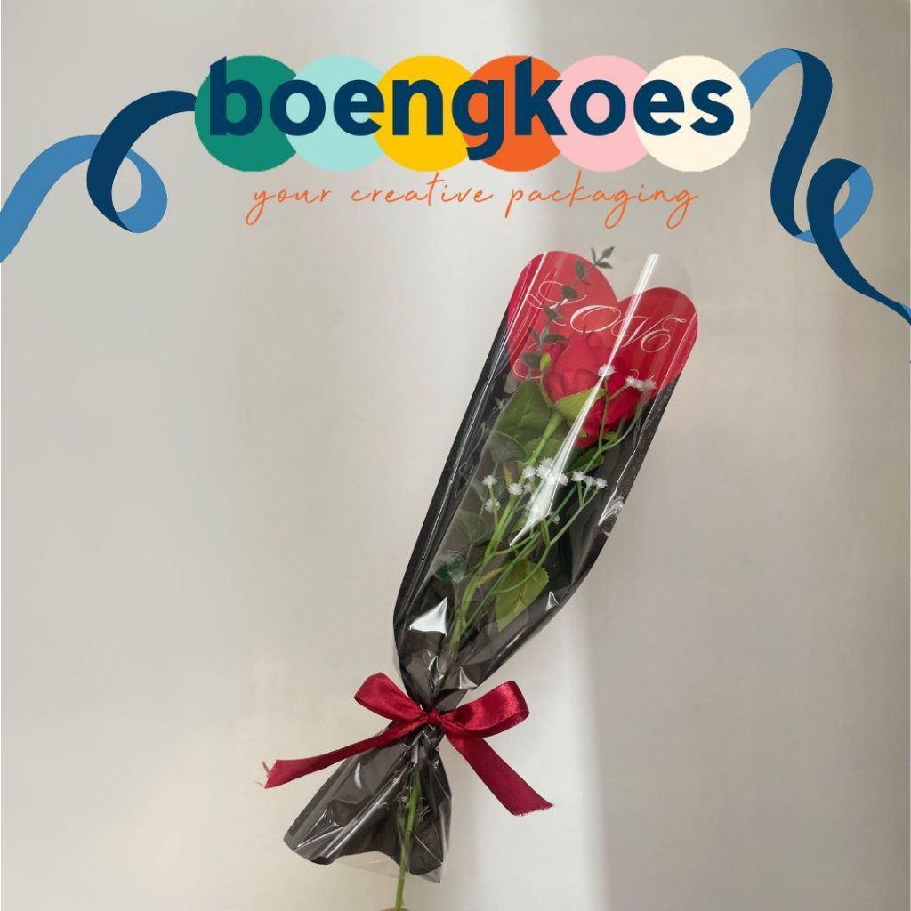 Kertas Bunga single flower - kertas bunga mawar korea
