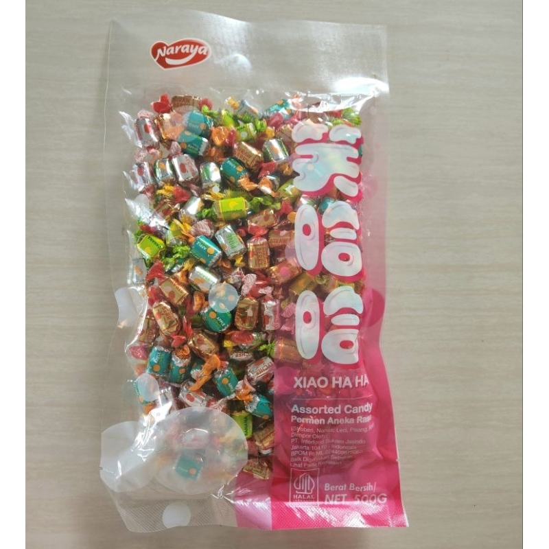 

Naraya Xiao Ha Ha Assorted Candy 500g Permen Aneka Rasa