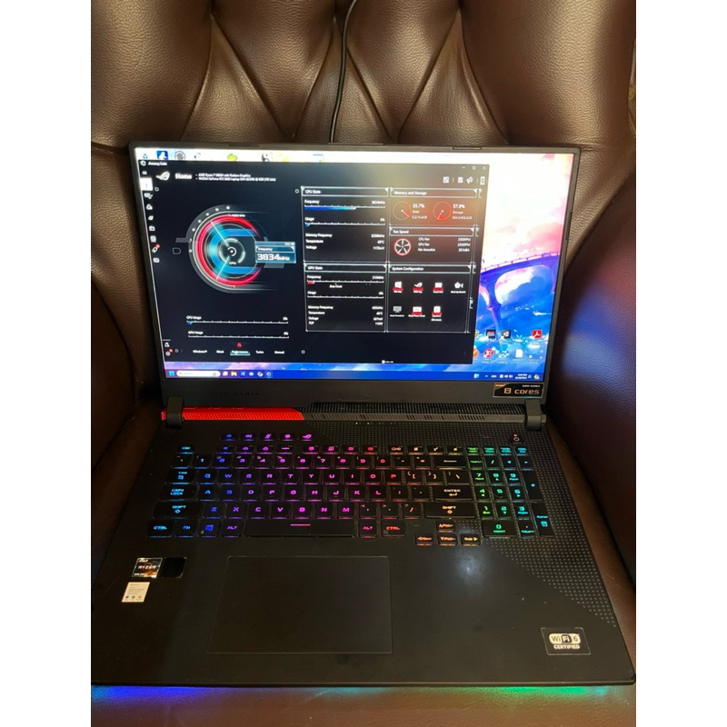 Asus ROG STRIX G713QM 300hz 17.3inch Ryzen 7 5800h RTX 3060 Ram 16gb ssd nvme