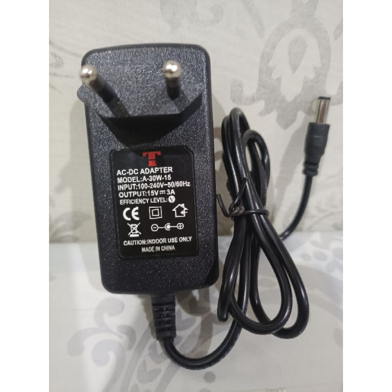adaptor charger speaker  dat dt 1505 X2 (15 votl 3 amper)