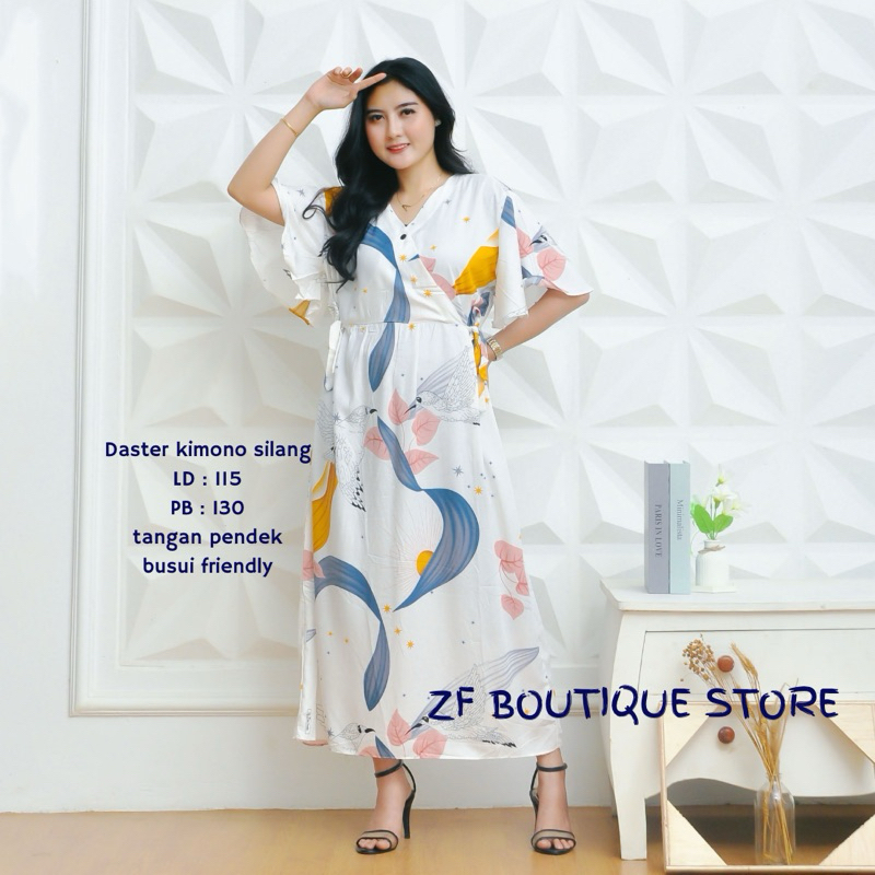 DASTER SILANG KIMONO BUSUI MOTIF ADEM BAHAN RAYON PREMIUM ORIGINAL TERBARU VIRAL TIKTOK KEKINIAN LEN