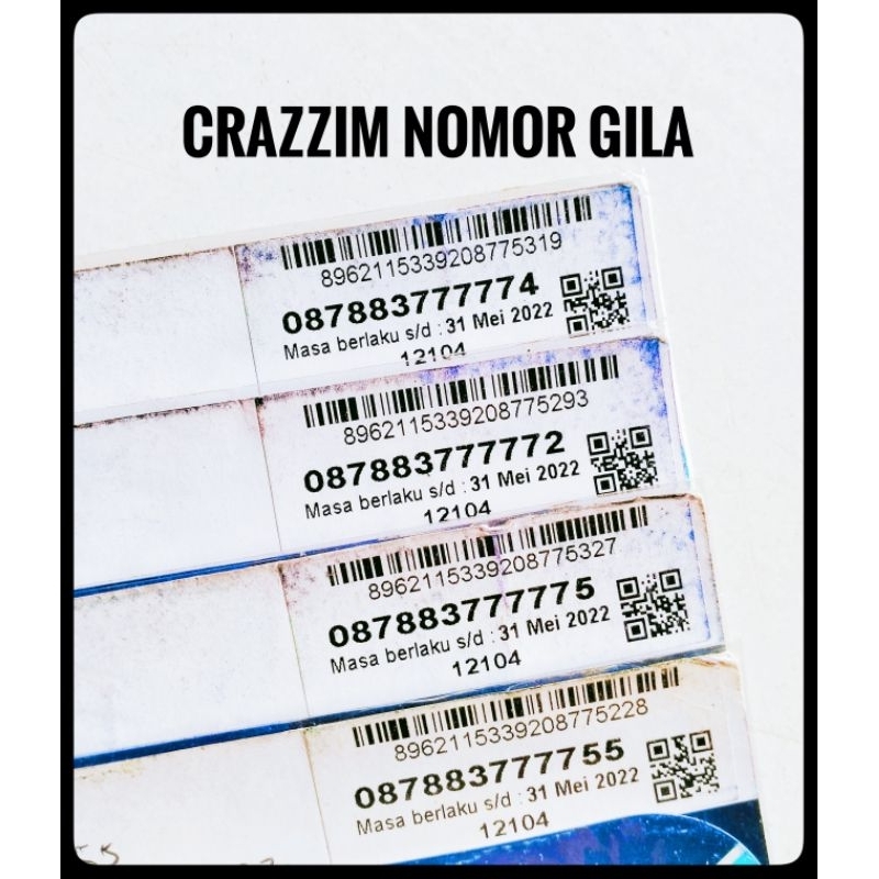 Nomor Cantik XL Triple Kwartet 77777. No Cantik Super. No Cantik Couple