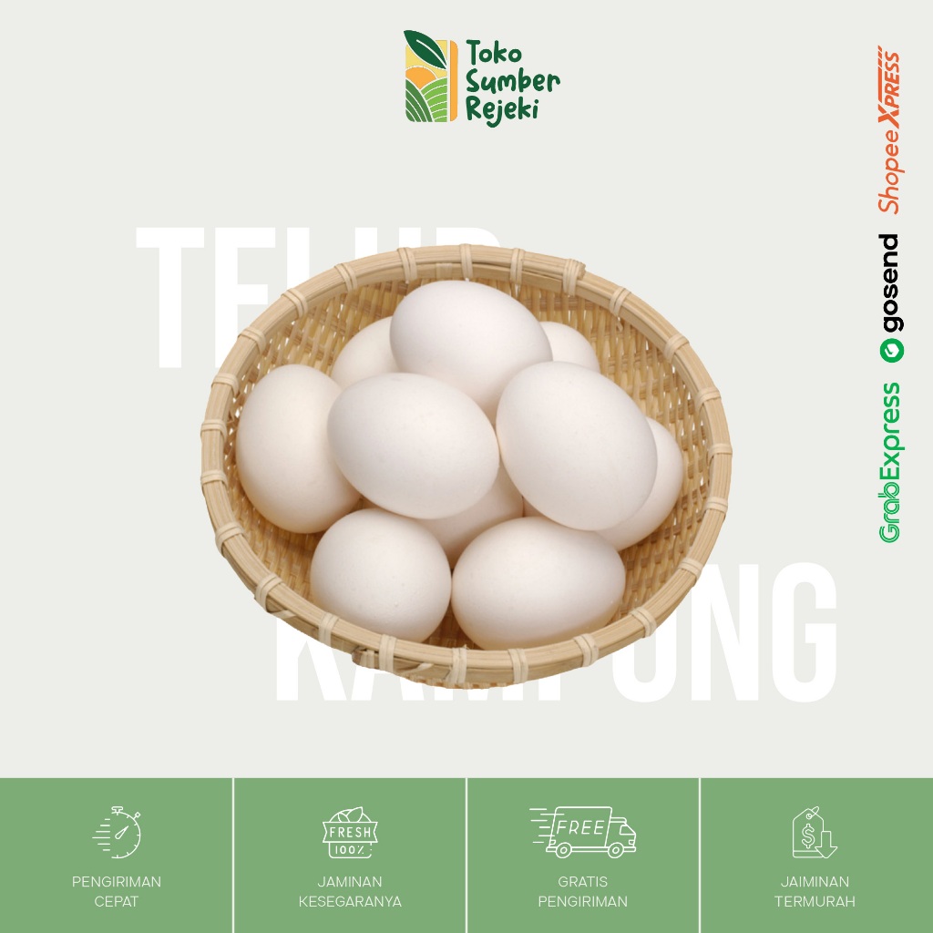 

Telur Ayam Kampung - Toko Sumber Rejeki Yogyakarta