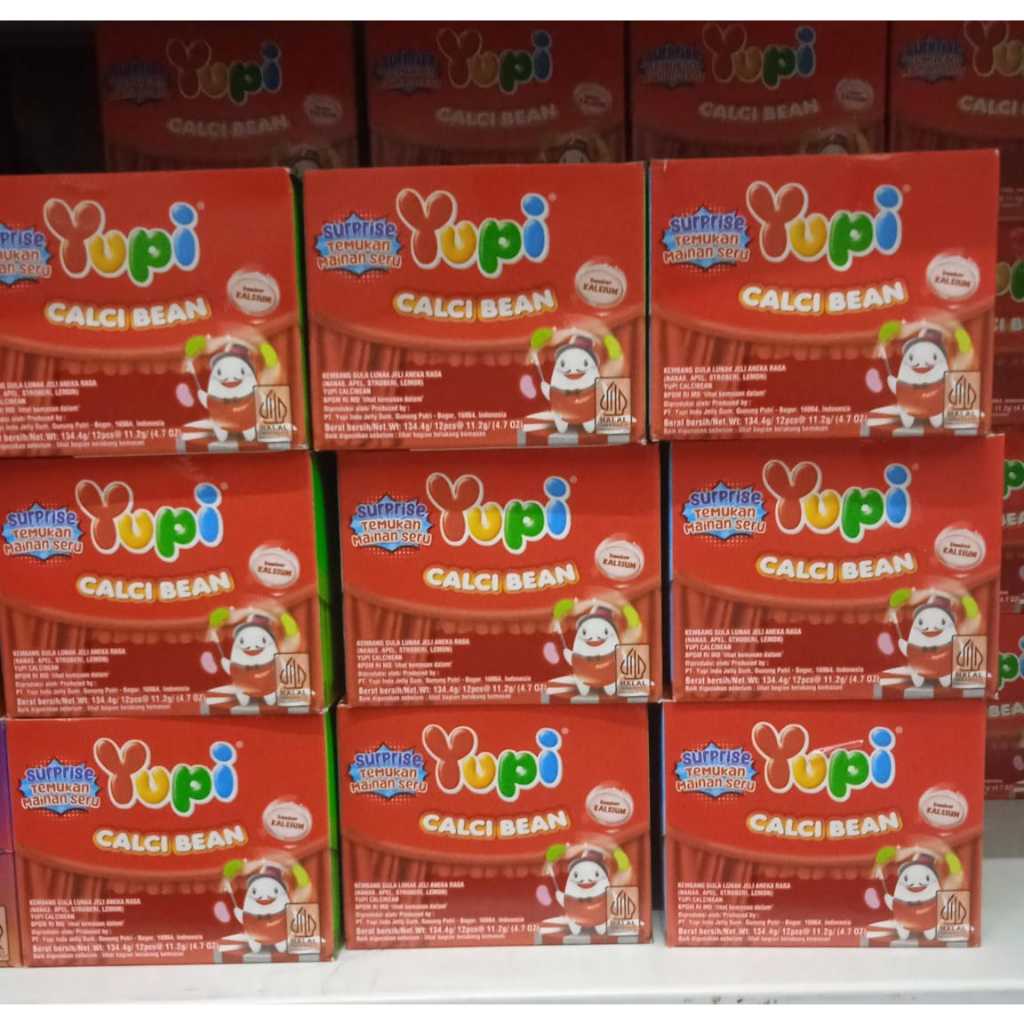 

YUPI CALCI BEAN 12 sachet per box