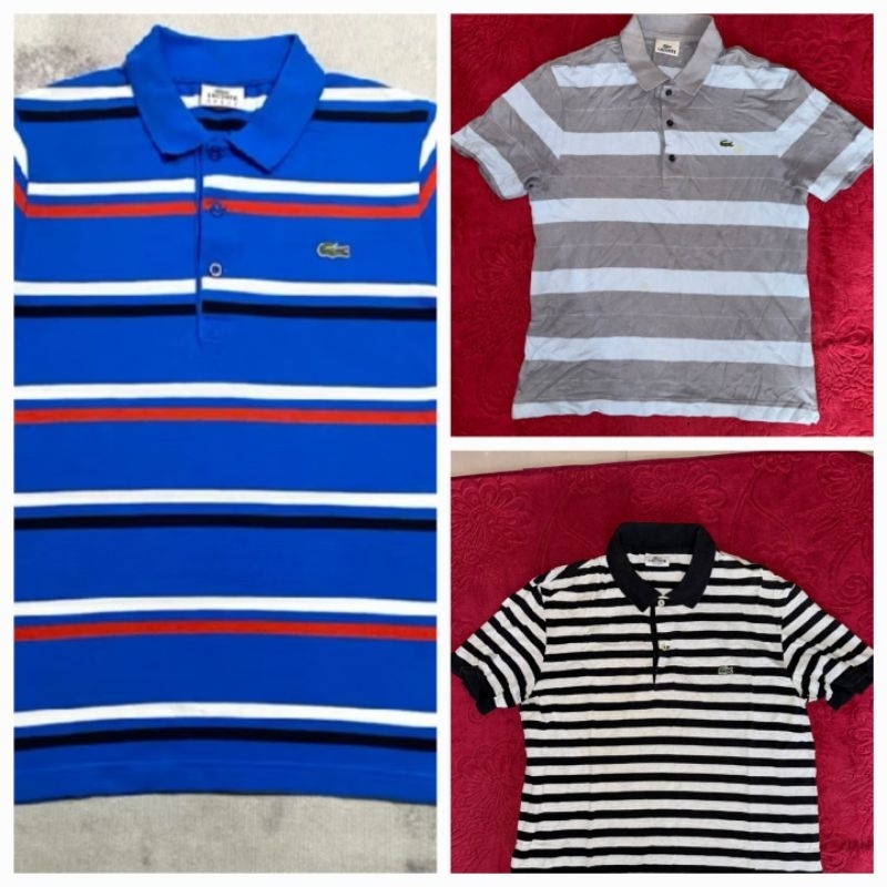 Kaos Polo Lacoste borongan second preloved