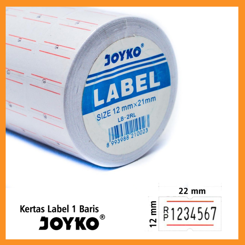 

JOYKO Isi label harga 1 line setabung isi 10 roll