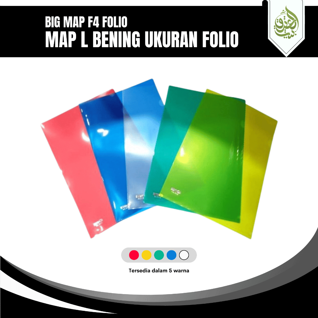 

BIG Map L 8113 Map Plastik Warna Transparan Ukuran Folio/ F4 | [PCS]
