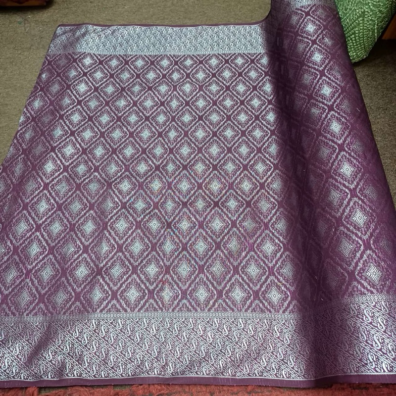 (COD) Kain Songket Palembang Premium | Bawahan Kebaya | Sarung Lilit Pria | Kain Songket Meteran