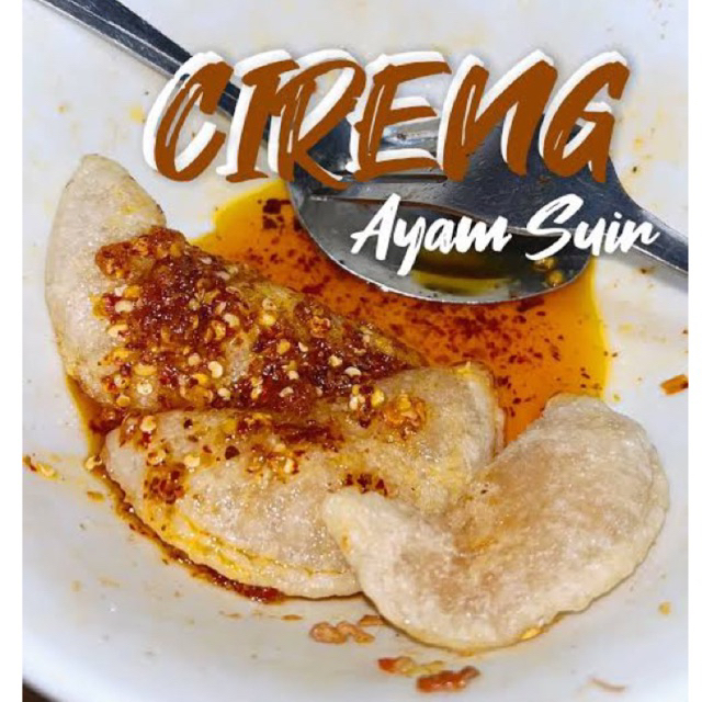 

Cireng isi ayam + chili oil