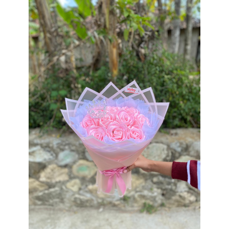 

BUKET PITA SATIN 10 TANGKAI GLITTER