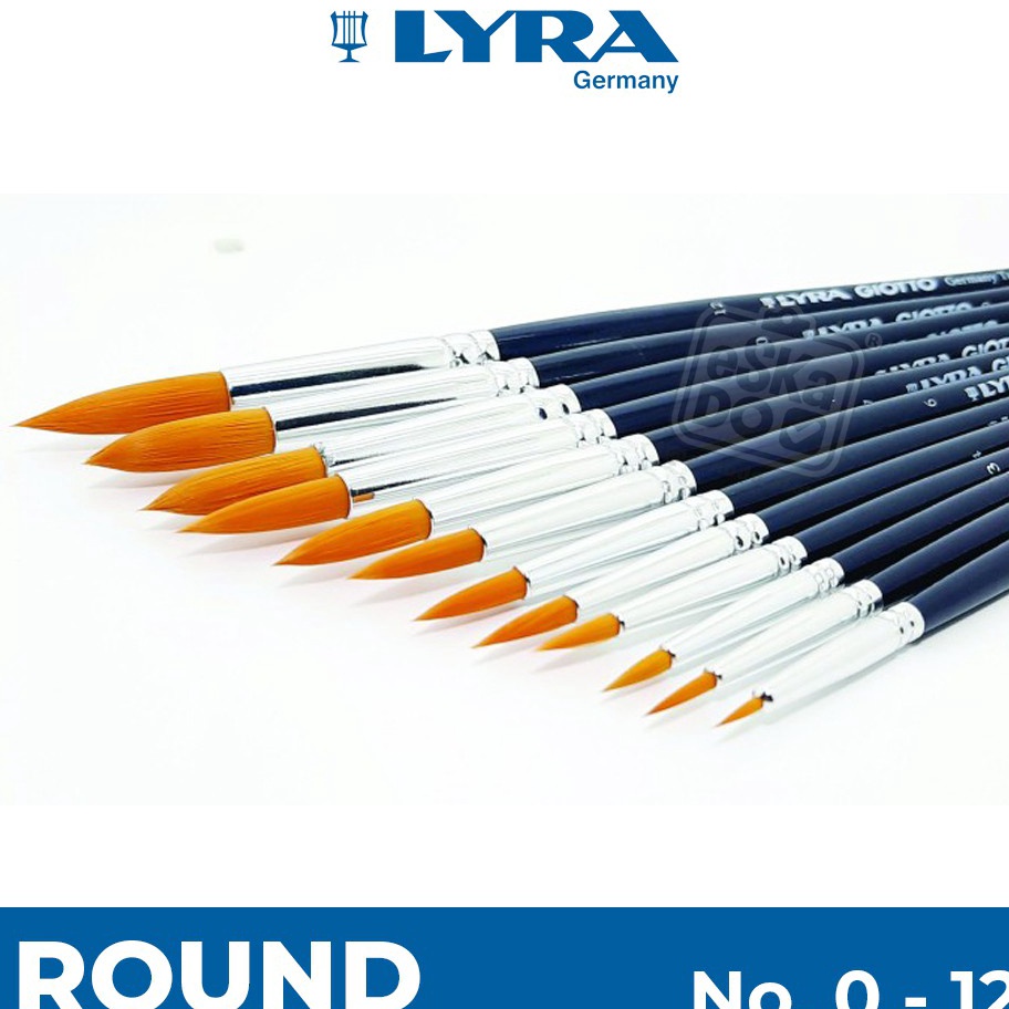 

PROMO TERMURAH Kuas Lukis LYRA Taklon Art Brush ROUND No sd 12