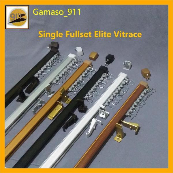ELITE Batang Gorden Single set Kotak Vitrace Rell Rollet Tirai Pintu & Jendela Kamar Mandi