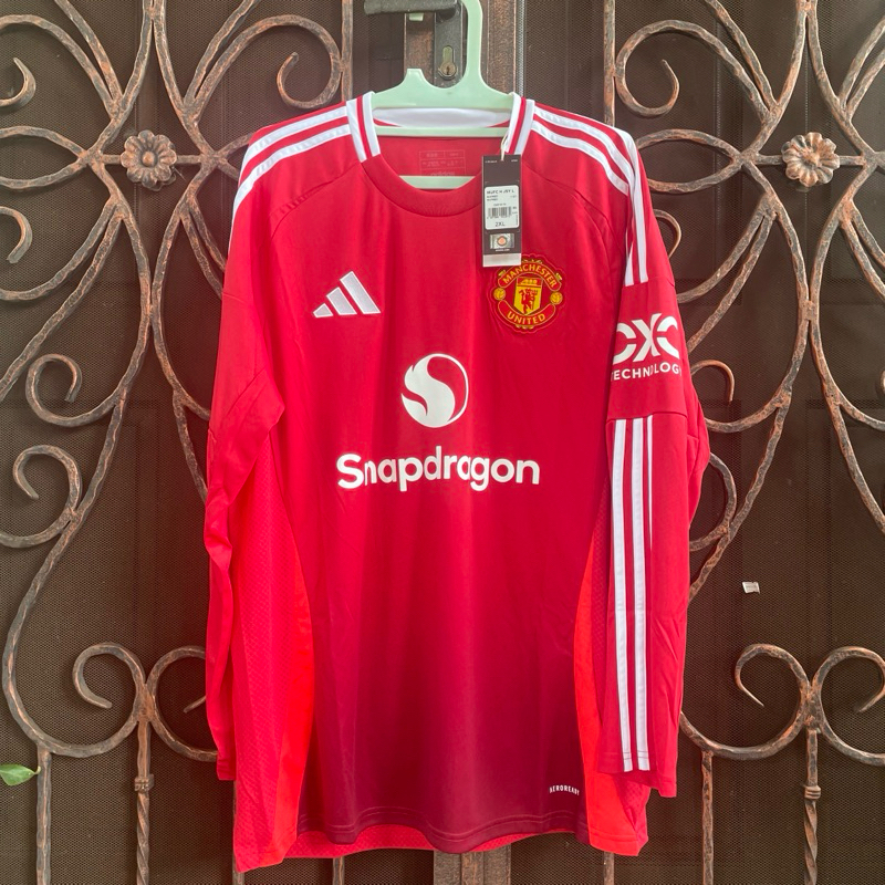 Jersey Baju Man United Emyu Home 2024/2025 24/25 Longsleeve Original Jsy