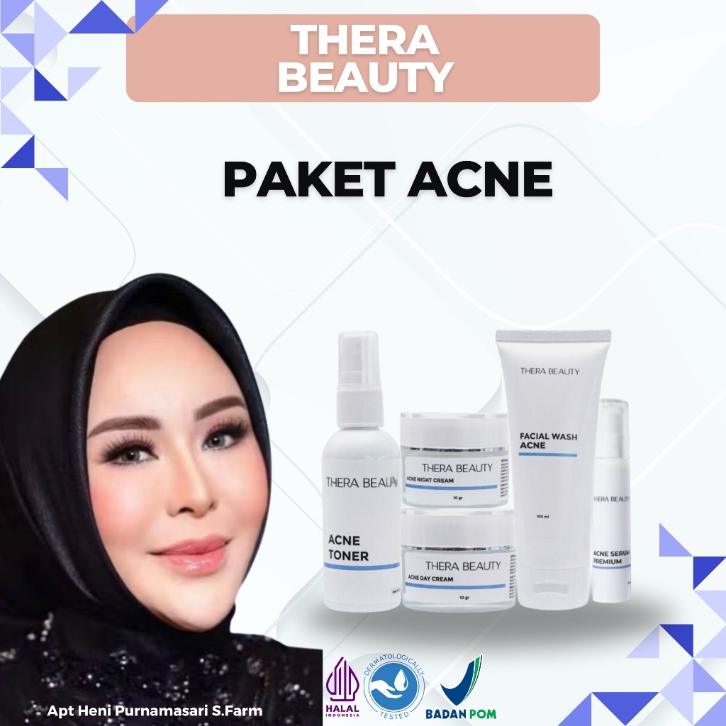 THERA BEAUTY PAKET ACNE - THERA BEAUTY SKINCARE WAJAH BY HENI PURNAMA