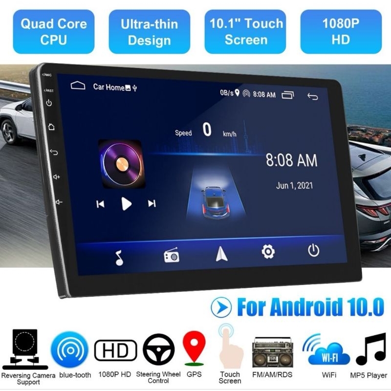 embassy android ￼4GB+32GB/ 2GB+32GB 7/9/10  Inch Android 12 Radio Stereo Mobil  4+32GB  ROM Bluetoot