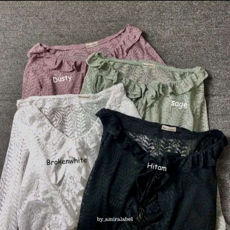 LAYYA OUTER BRUKAT LACE/OUTER BRUKAT MALIKA/LACE OUTER RUFFLE