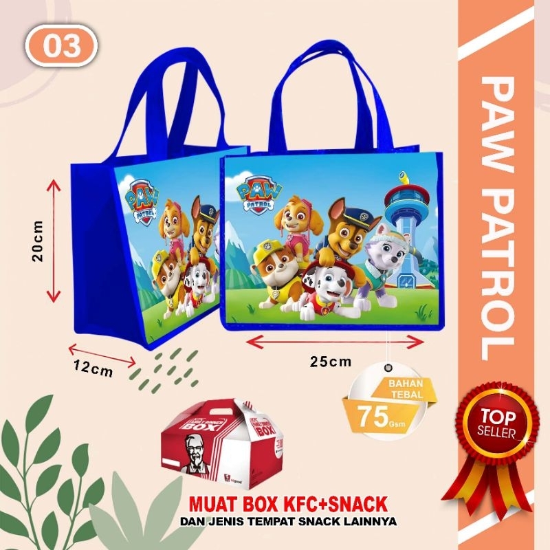 

TAS GOODIE BAG TAS Paw Patrol pow TAS HADIAH TAS ULANG TAHUN ANAK ANAK TAS BINGKISAN TAS SUNATAN TAS KADO TAS AQIQAH KECE TAS SERBA GUNA TAS Kartun TAS SIMPLE TAS BARANG TAS PRIA TAS PEREMPUAN TAS MAKANAN TAS VIRAL TAS ANIME TAS TERBAIK TAS BEST SELLER