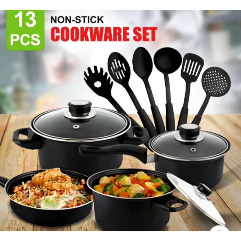 Panci set cookware 13pcs anti lengket