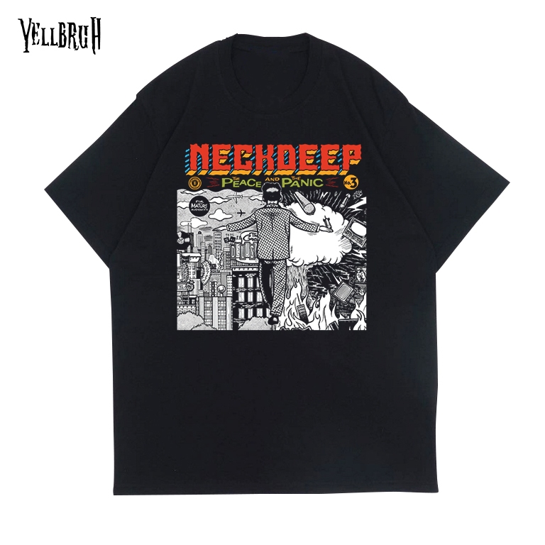 Yellbruh Tshirt Oversize Band Neckdeep Neckdeep Wish You Were Here Baju Kaos