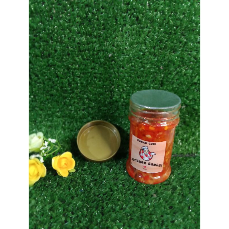 

Sambal Cumi Pedas Asin kemasan botol 150 gram/Sambal Cumi Instan