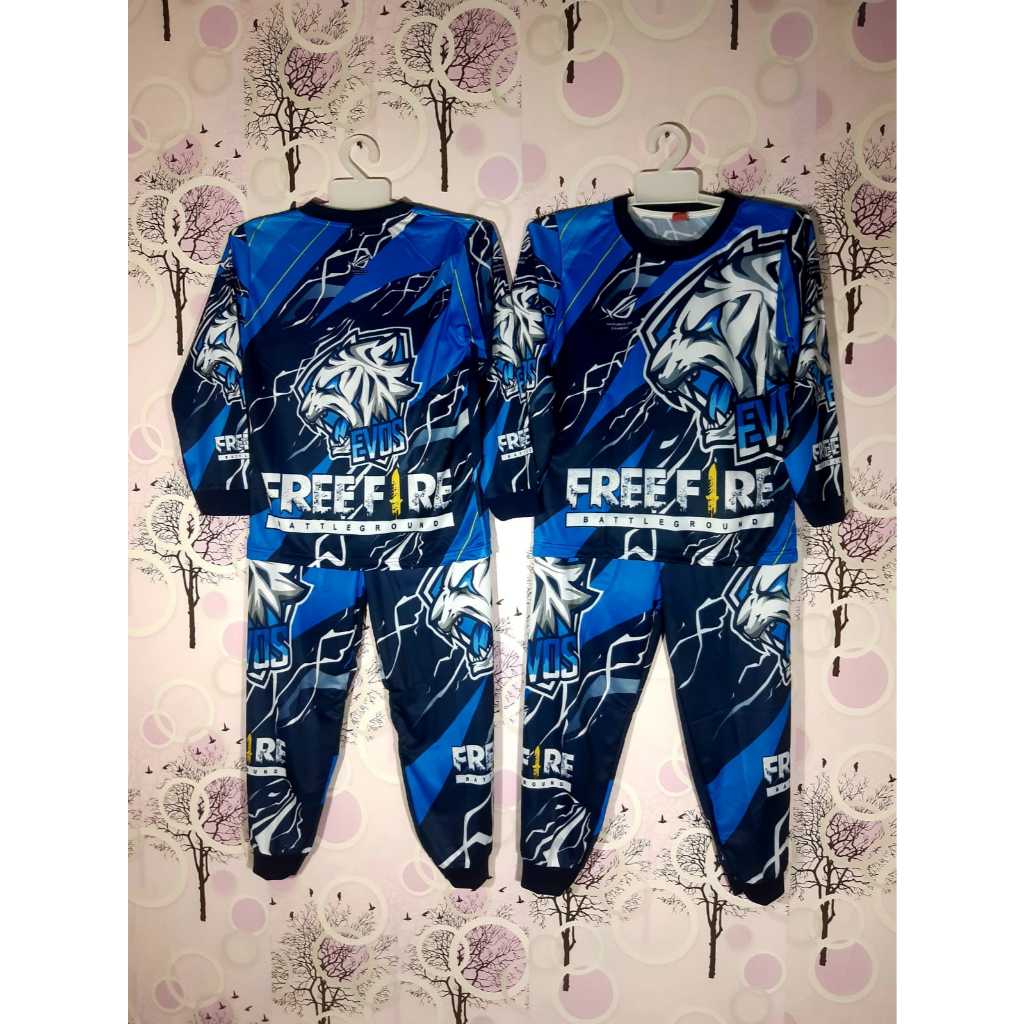 FEI FASHION / BAJU LENGAN PANJANG FF ANAK LAKI LAKI  BAJU EVOS FF ANAK LAKI LAKI  JERSEY KAOS BAJU G
