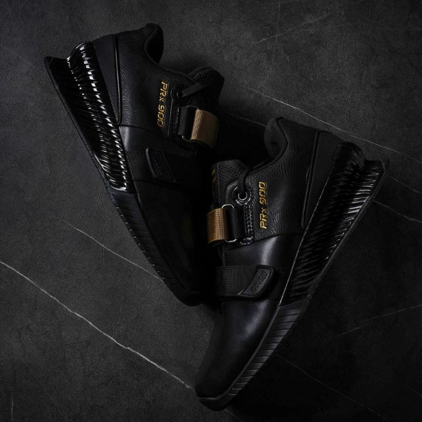 FOCUSED SQUAT SHOES PRx900 BLACK GOLD | WEIGHTLIFTING SHOES | CROSSFIT SHOES | POWERLIFTING SHOES