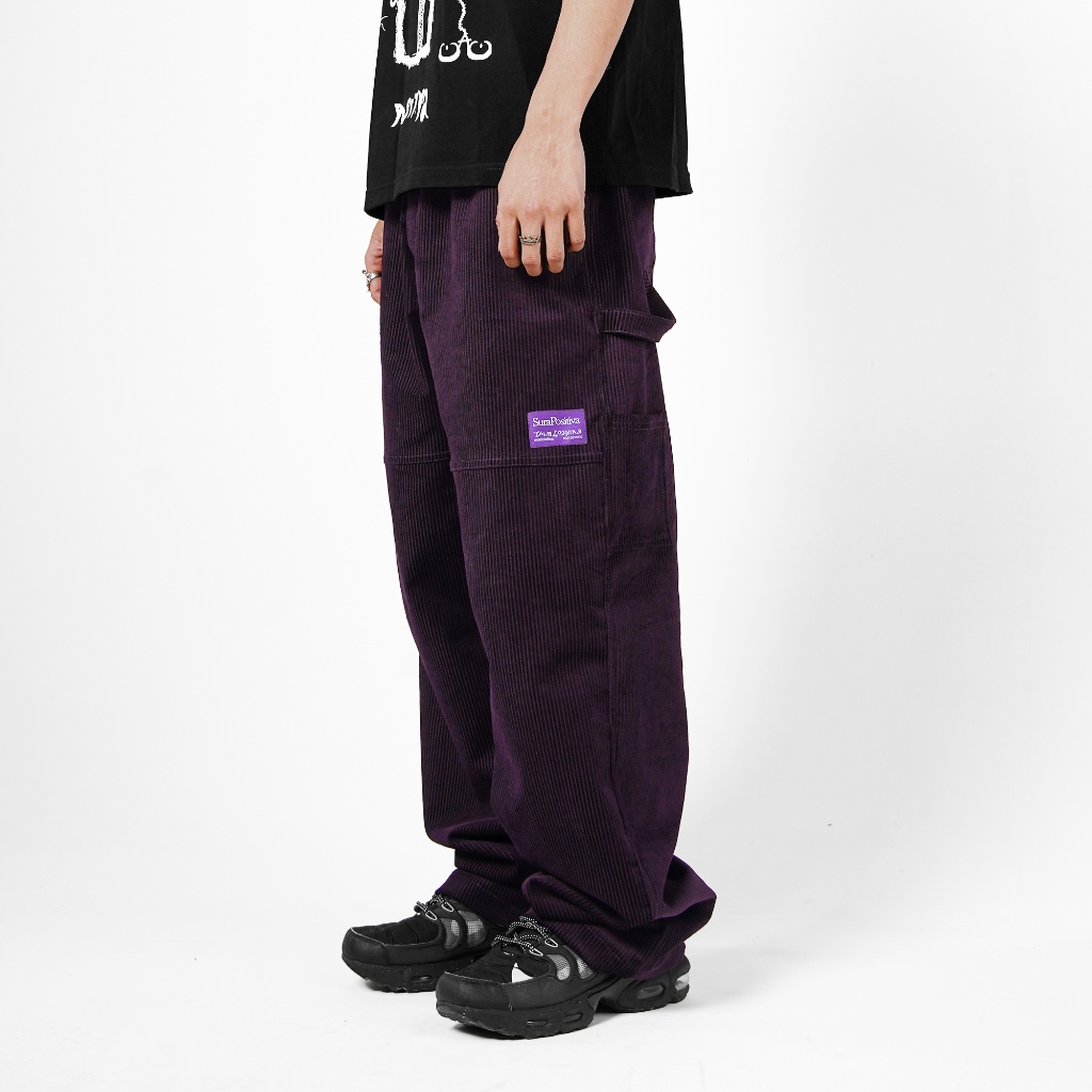 Sura Positiva - Carpenter Pants (Meghh) Corduroy - Dark Purple