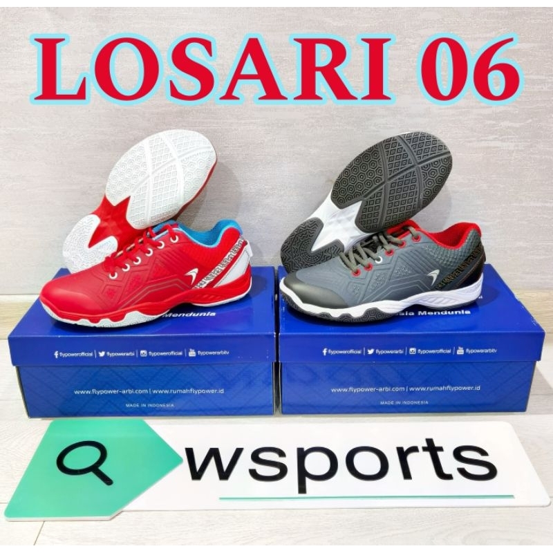 [Boleh Tukar Ukuran] Sepatu Badminton Flypower Losari 04 05 06 Original