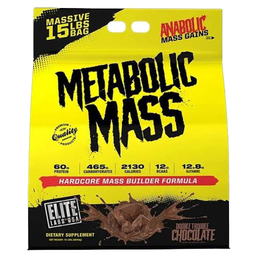Elite Labs Metabolic Mass 15 Lbs Susu Mass Gainer Metabolic Mass 15Lbs 15Lb FREE SHAKER SPIDER KAOS 