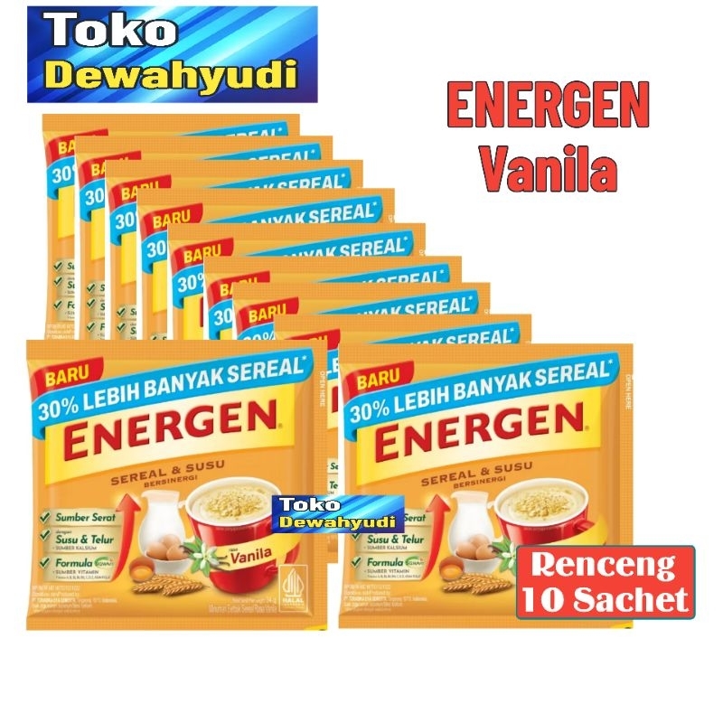 

ENERGEN VANILA | ENERGEN VANILA Renceng ( 10 Sachet )