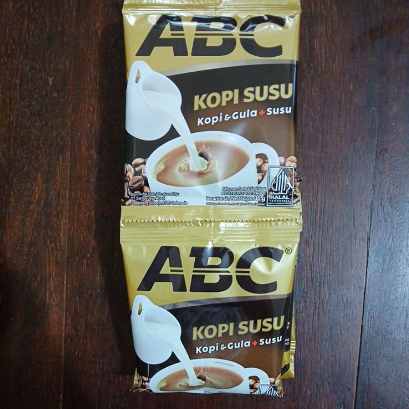 

Kopi Abc susu 1 renceng isi 10 bks