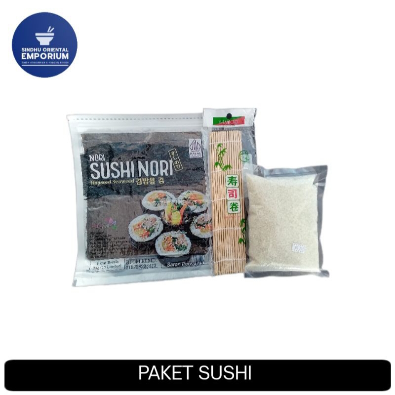 

Paket Sushi | Sushi Nori | Beras Sushi Jepang | Tikar Bambu Sushi