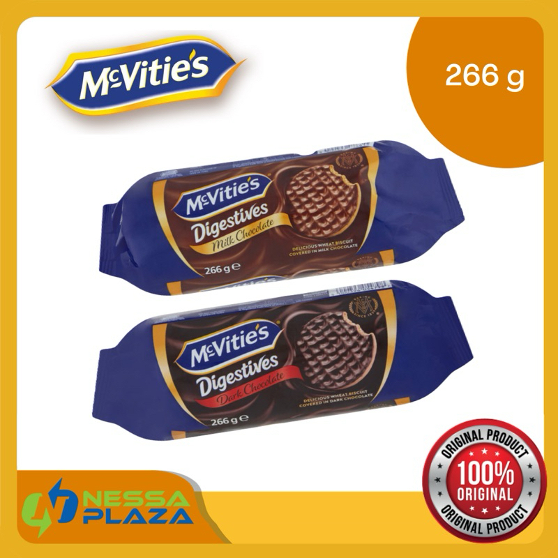 

Mc Vities Digestives Milk Chocolate Dark Chocolate made in the UK - 266 gram