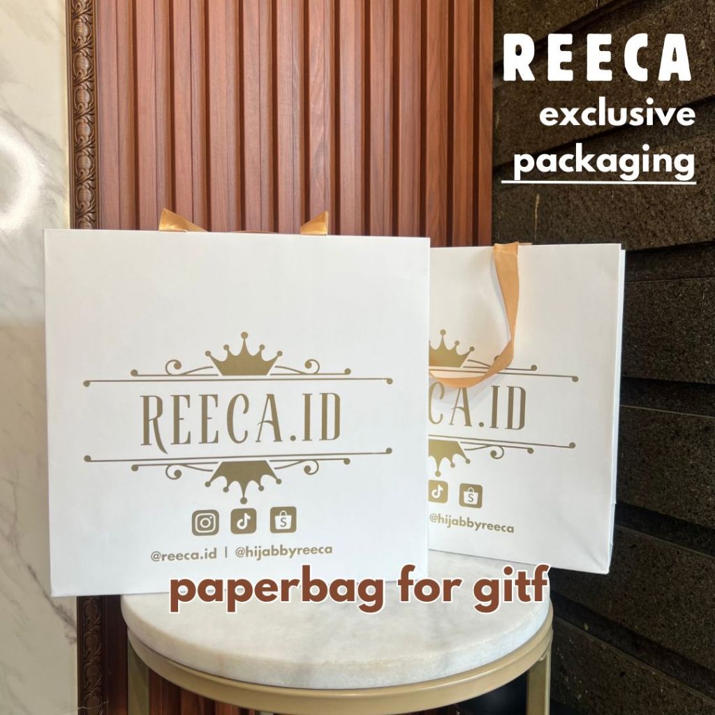 

PAPER BAG EXCLUSIVE (28,5 CM X 27CM X 8CM )