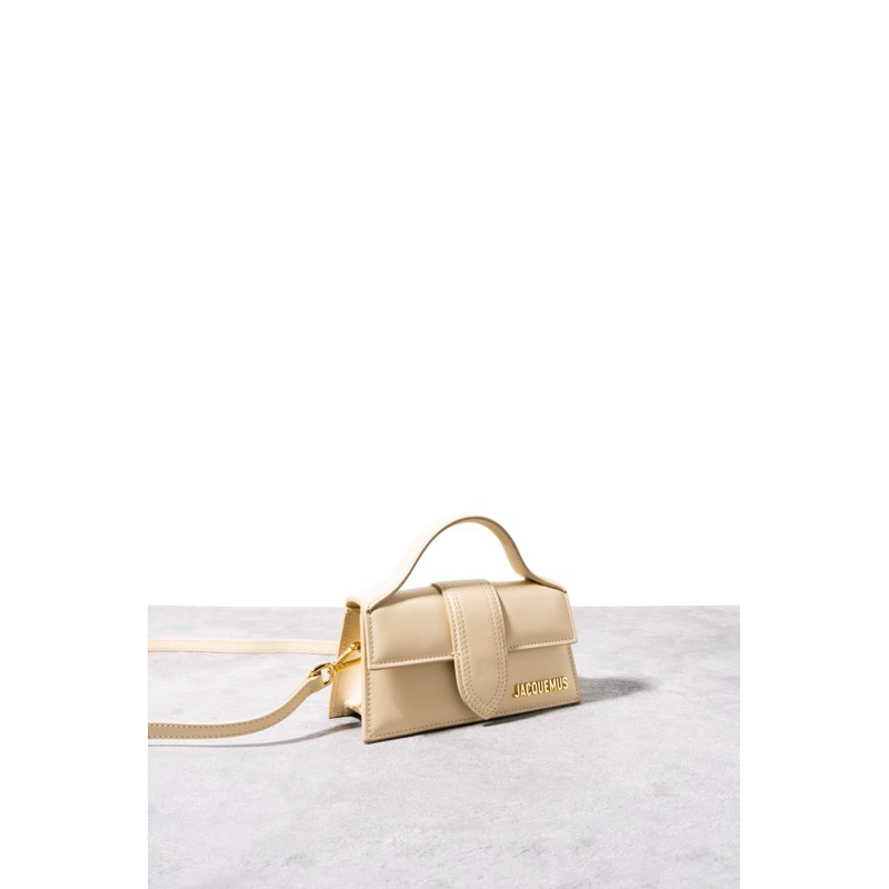 JACQUEMUS LE BAMBINO MINI CALF LEATHER IVORY