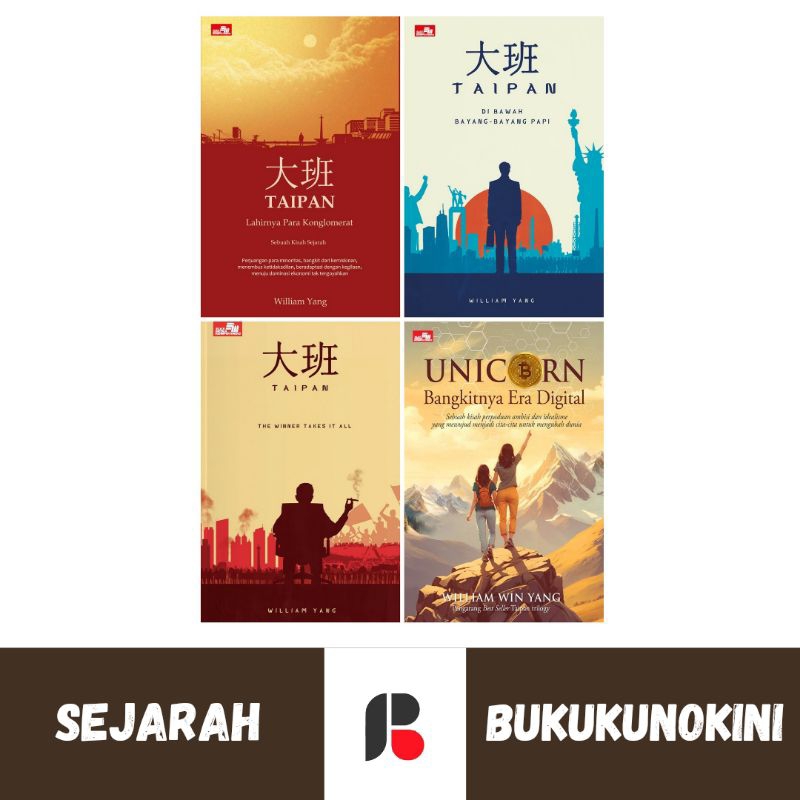 (Original, Segel) Buku Karya William Yang - Unicorn: Bangkitnya Era Digital; Taipan The Winner Takes