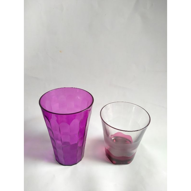 Gelas Crystal Tupperware ukuran 300ML & 475ML untuk Jus dan Minuman lainnya 1pcs