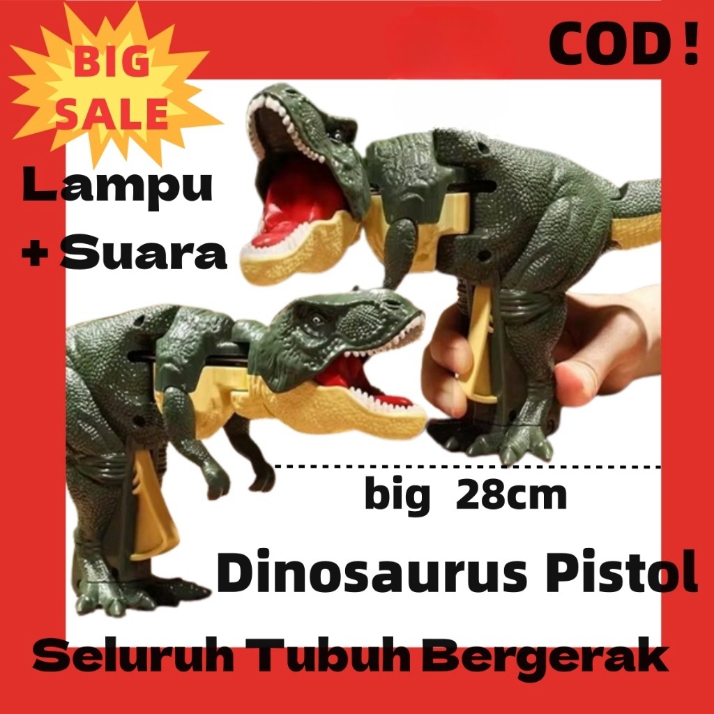 Mainan Anak Tembakan Dinosaurus tekan mainan viral dinosaurus anak tekan dinosaurus mainan dinosauru