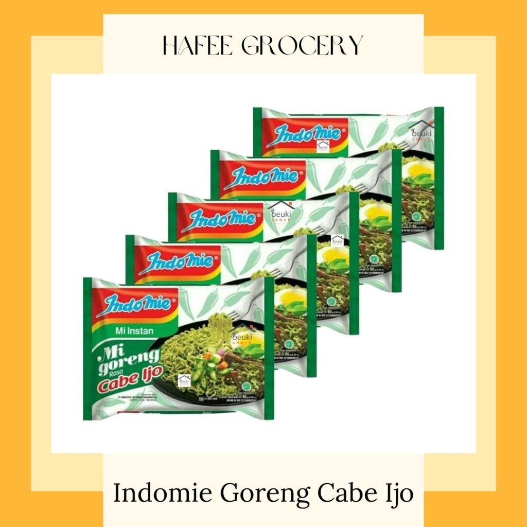 

Indomie Goreng Cabe Ijo Per 5 Pcs 85 gr (dapat kirim instant bandung)